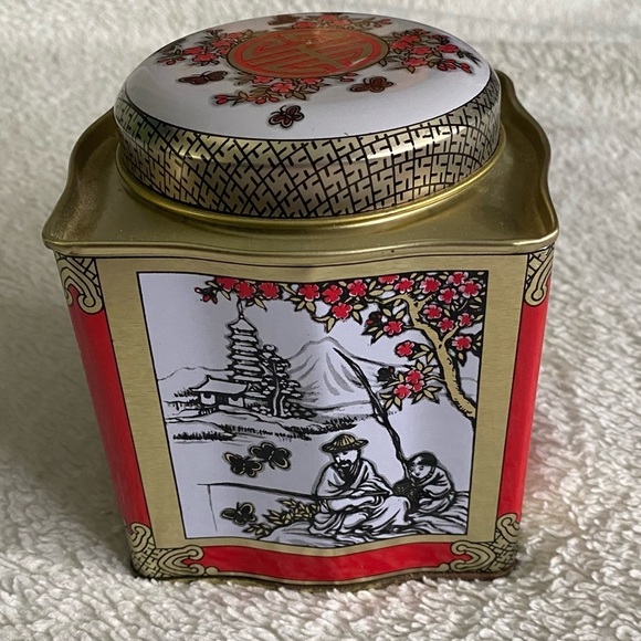 Vintage Jasmine Tea decorative tin Chinese art​​​​ - Picture 1 of 9